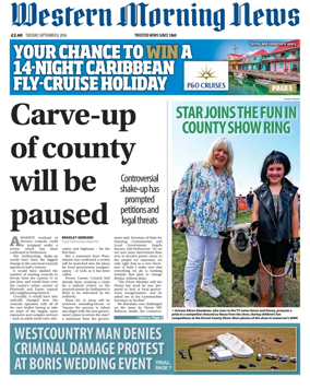 Cover of Western Morning News