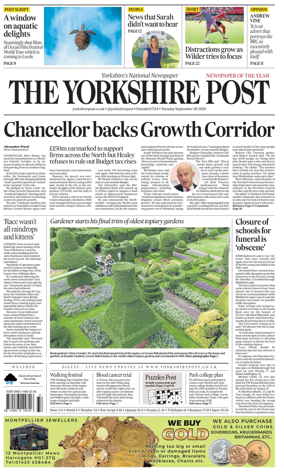 Cover of Yorkshire Post