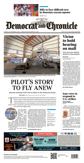 Cover of Democrat and Chronicle
