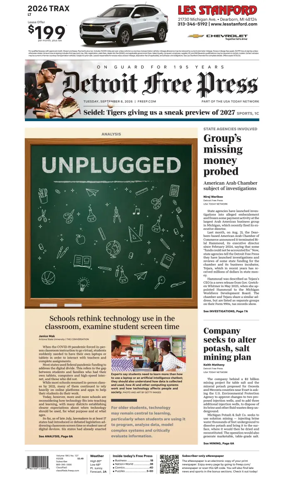 Cover of Detroit Free Press