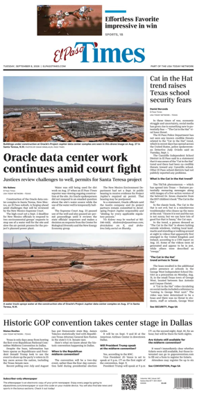 Cover of El Paso Times