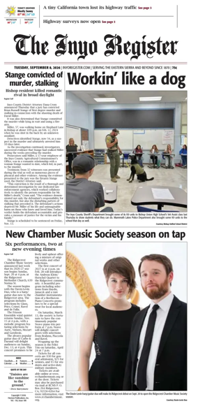 Cover of Inyo Register