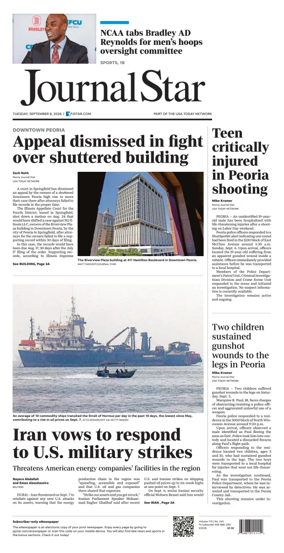 Cover of Journal Star (Peoria)