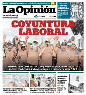 Cover of La Opinion