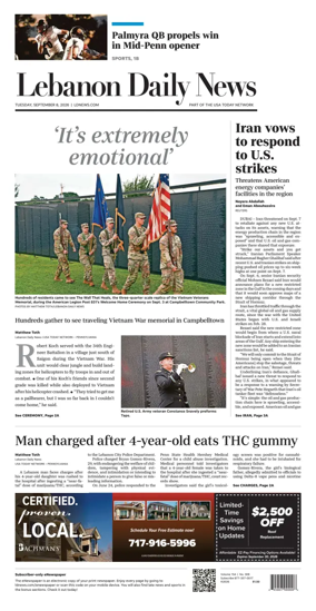 Cover of Lebanon Daily News