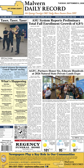 Cover of Malvern Daily Record