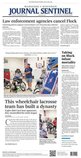 Cover of Milwaukee Journal Sentinel