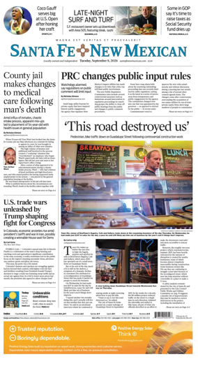 Cover of Santa Fe New Mexican