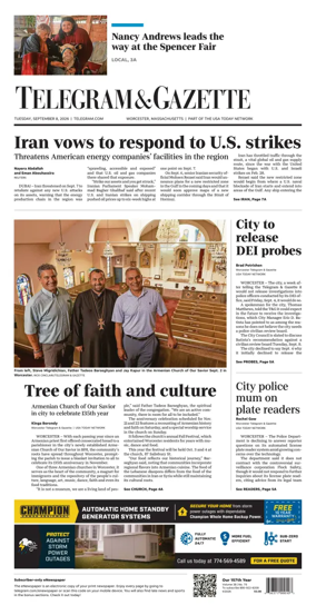 Cover of Telegram & Gazette