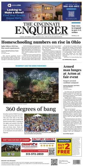 Cover of The Cincinnati Enquirer
