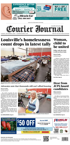 Cover of The Courier-Journal (Louisville)