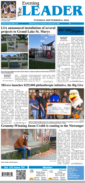 Cover of The Evening Leader