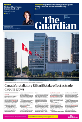 Cover of The Guardian (USA)