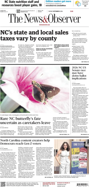 Cover of The News & Observer
