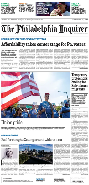 Cover of The Philadelphia Inquirer (South Jersey edition)