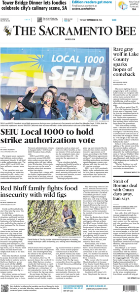 Cover of The Sacramento Bee
