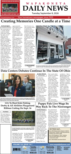 Cover of Wapakoneta Daily News