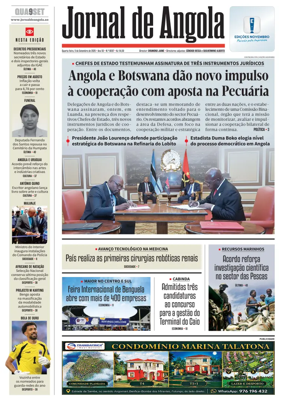 Cover of Jornal de Angola