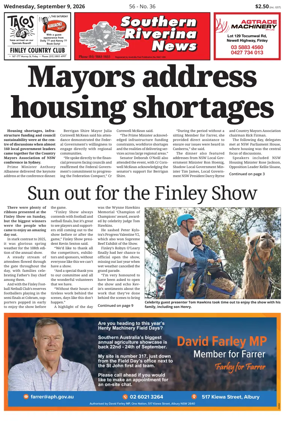 Cover of Southern Riverina news