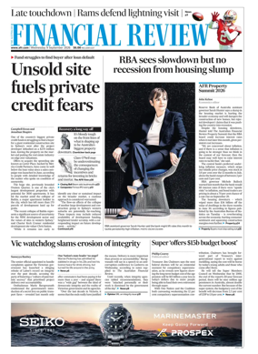 Cover of The Australian Financial Review
