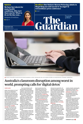 Cover of The Guardian Australia
