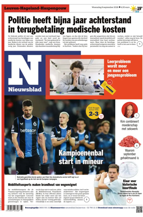 Cover of Het Nieuwsblad