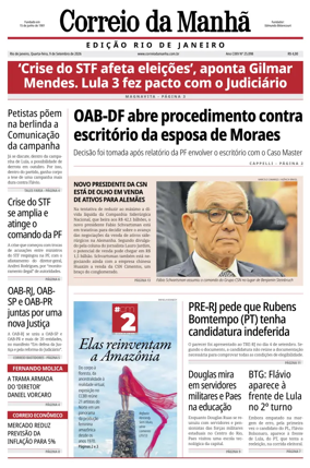 Cover of Jornal Correio da Manha