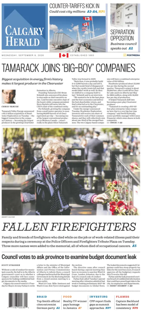 Cover of Calgary Herald