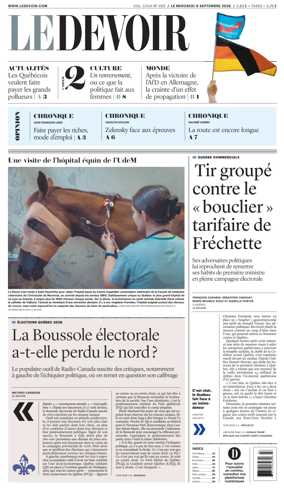 Cover of Le Devoir