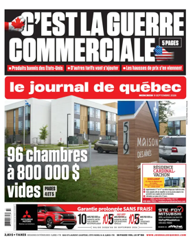 Cover of Le Journal de Quebec