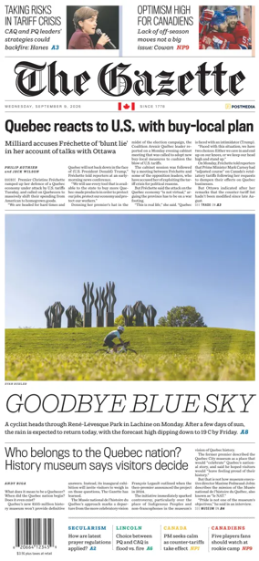 Cover of Montreal Gazette