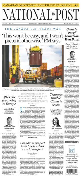 Cover of National Post - (Latest Edition)