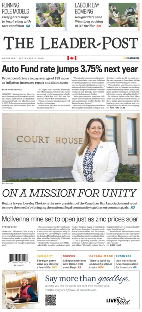 Cover of Regina Leader-Post