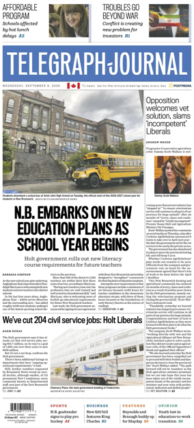 Cover of Telegraph-Journal