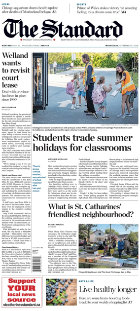 Cover of The Standard (St. Catharines)