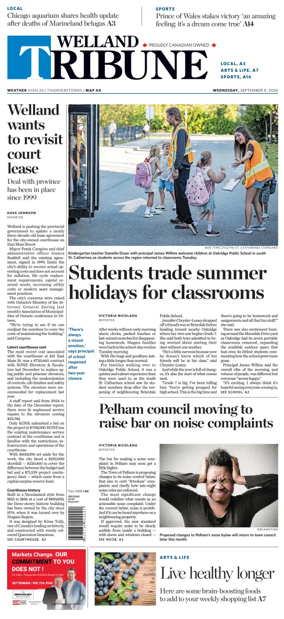 Cover of The Welland Tribune