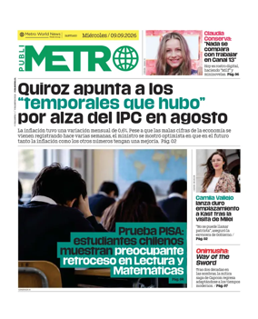 Cover of Publimetro Chile