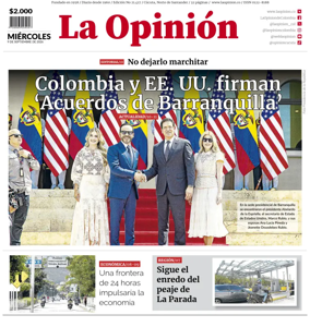 Cover of La Opinion