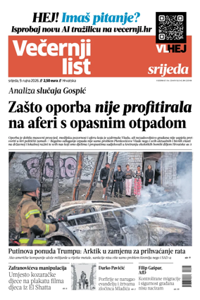 Cover of Vecernji list - Hrvatska