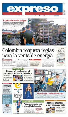 Cover of Diario Expreso