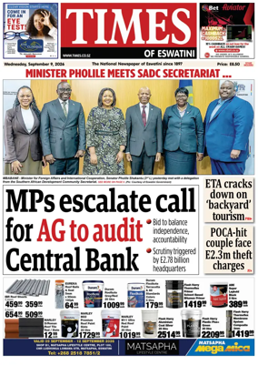Cover of Times of Eswatini