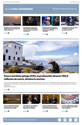 Cover of Euronews Business (Spanish) Compiled Edition