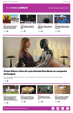 Cover of Euronews Culture and Sport (Portuguese)