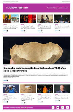 Cover of Euronews Culture and Sport (Spanish) Compiled Edition