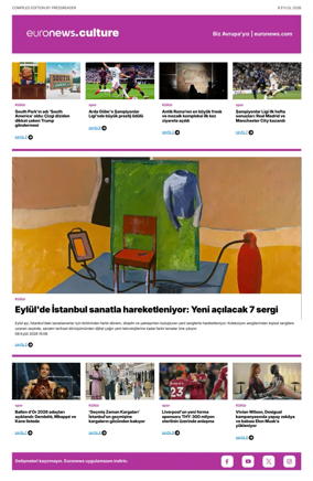 Cover of Euronews Culture and Sport (Turkish) Compiled Edition