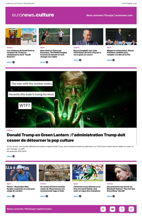 Cover of Euronews Culture (French)