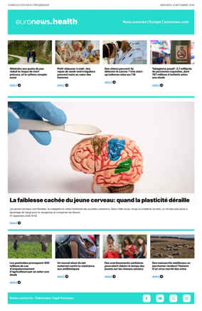 Cover of Euronews Health (French)