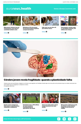 Cover of Euronews Health (Portuguese)