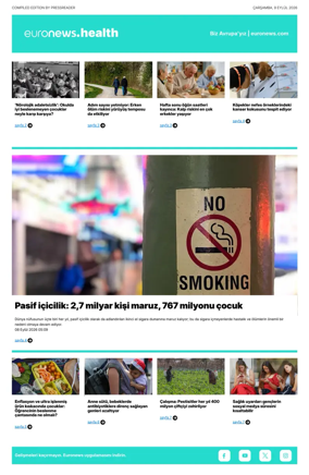 Cover of Euronews Health (Turkish) Compiled Edition