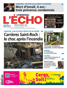 Cover of L'Echo le Regional